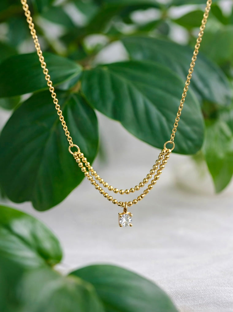 Celestia Twin Glow Layers Necklace