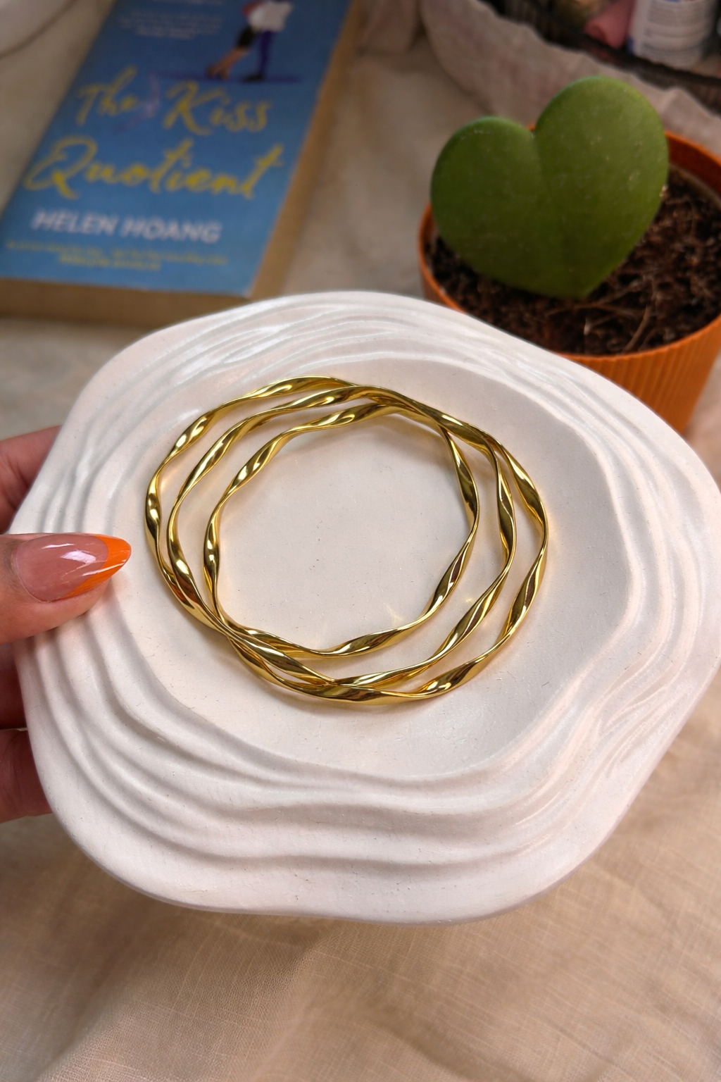 Celeste Twist Bangles - Set of 3