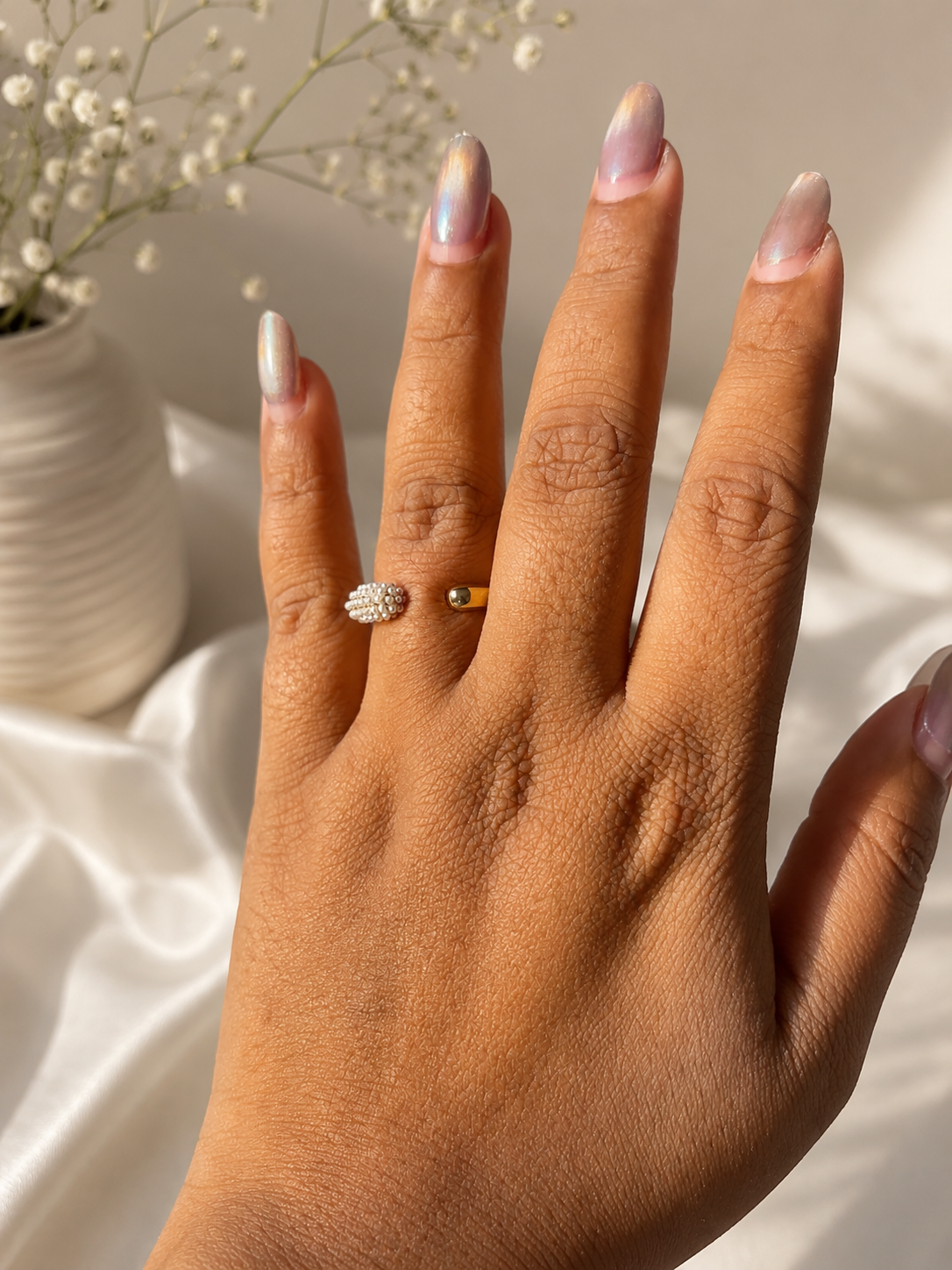 Moon Pearl Ring