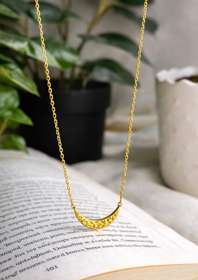 Celestia Crescent Drift Necklace
