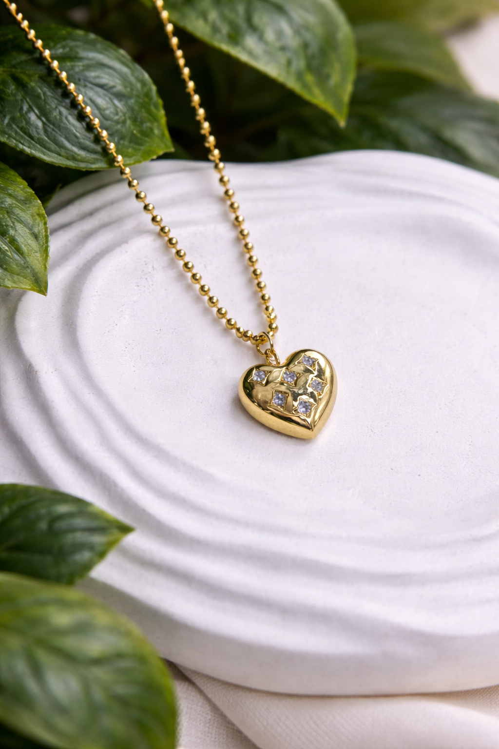 Golden Love Locket Necklace