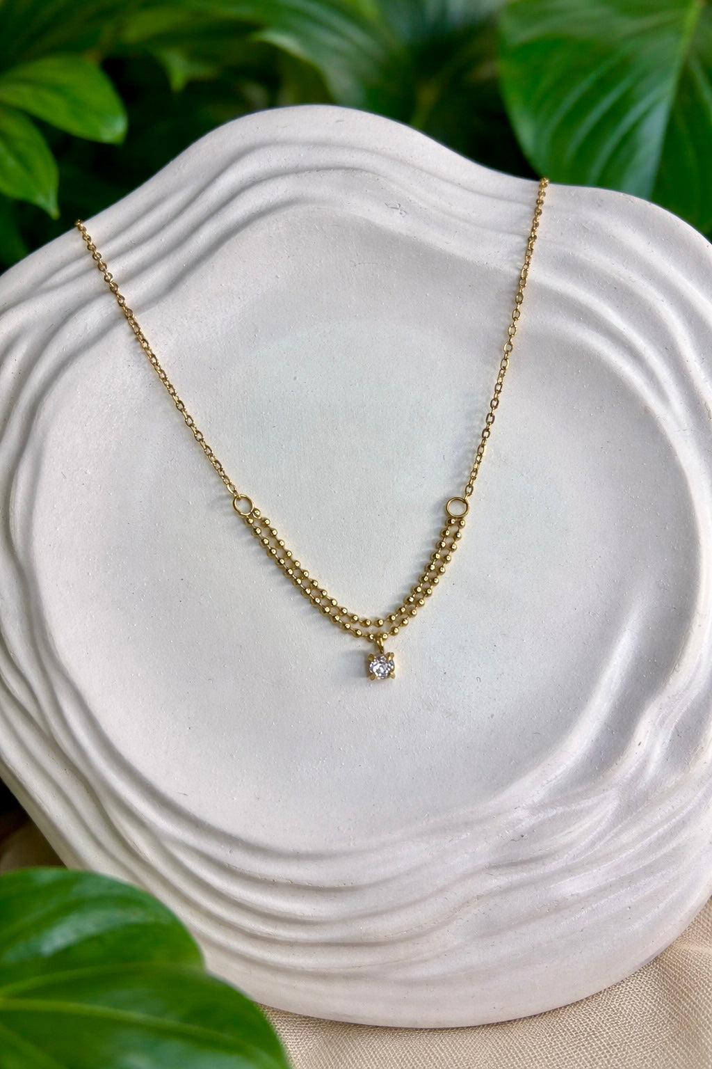 Celestia Twin Glow Layers Necklace