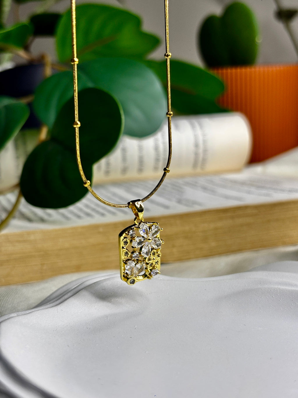 Celestia Regal Bloom Pendant Necklace