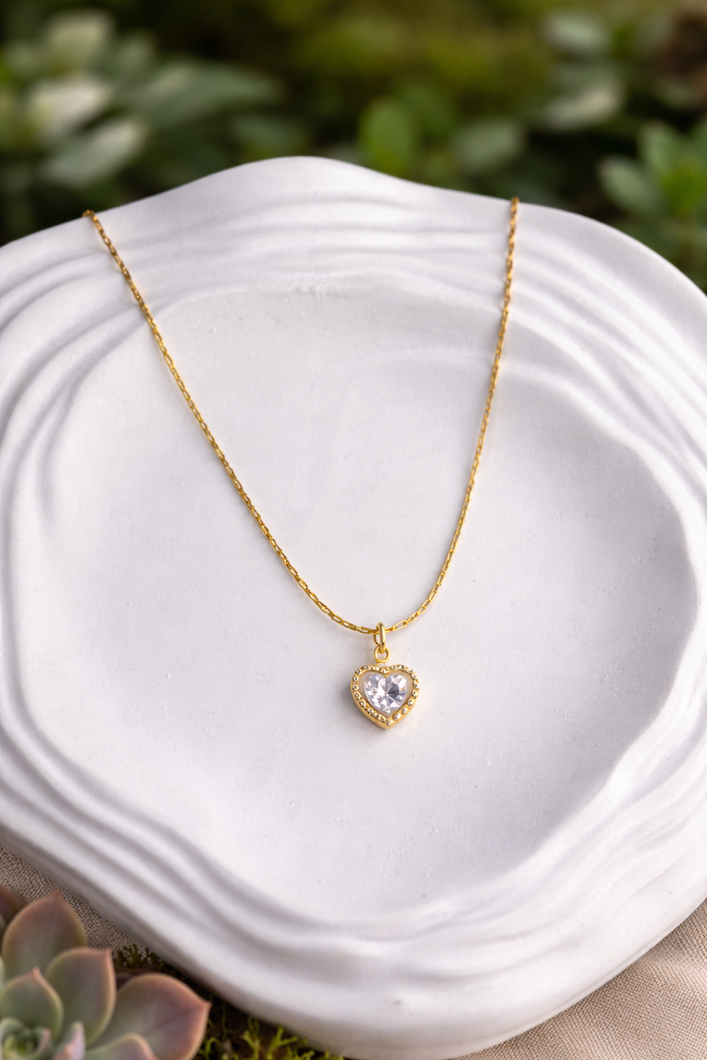 Celestia Petite Heart Glow Necklace