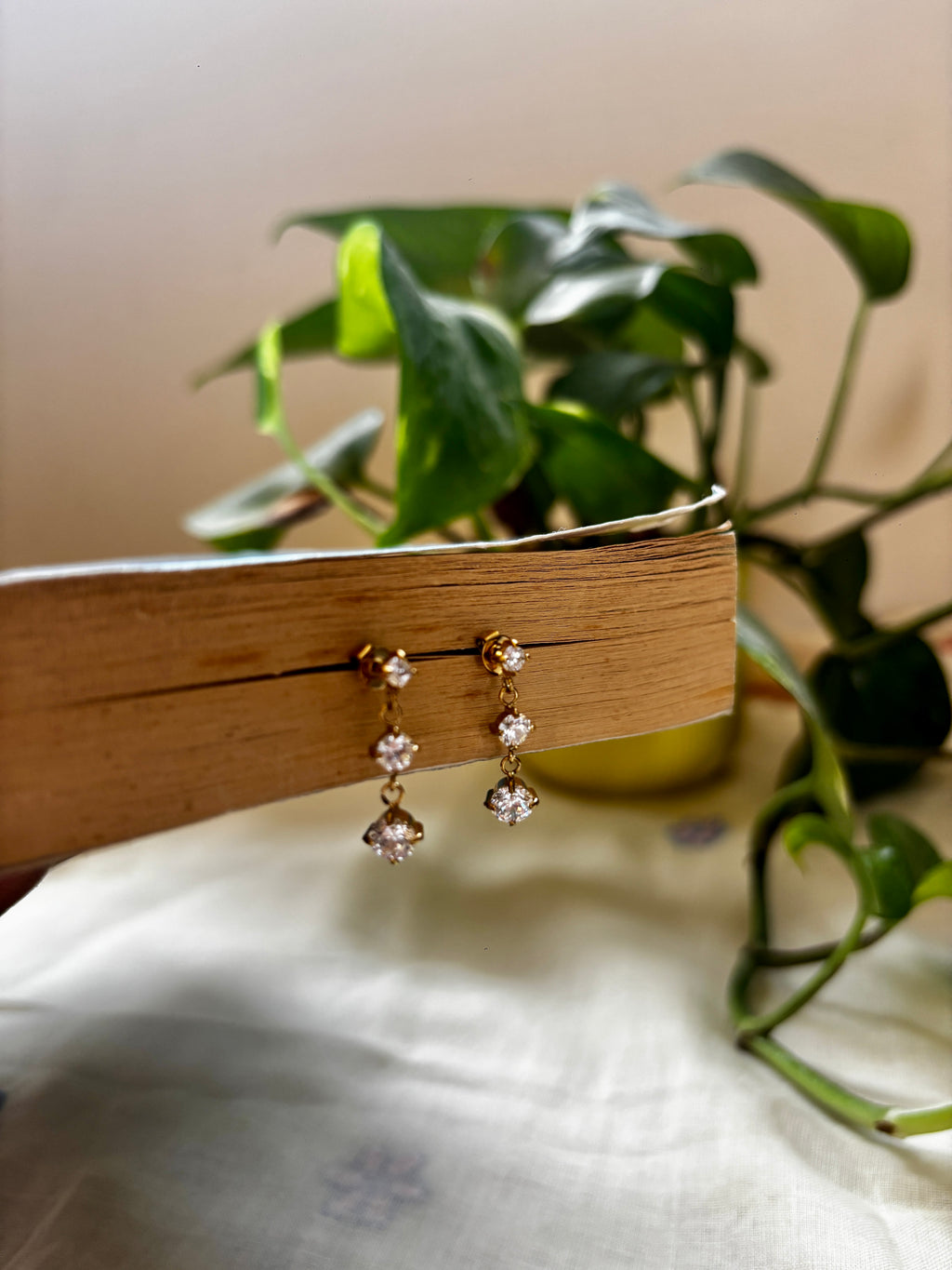 Aurora Trio Drop Earrings