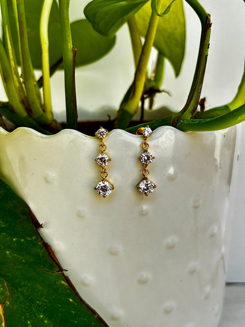 Aurora Trio Drop Earrings