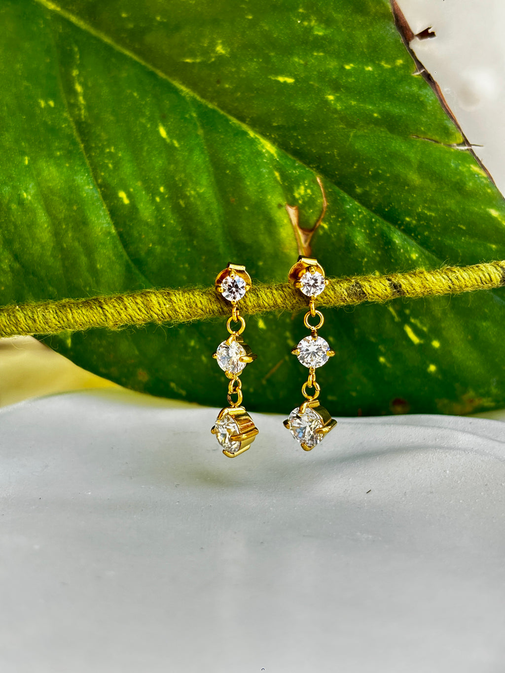 Aurora Trio Drop Earrings