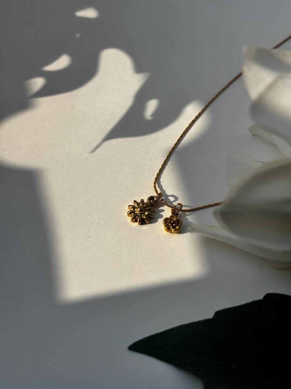 Sun & Rose Necklace